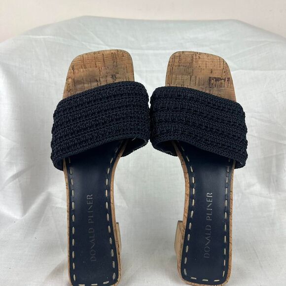 Donald J. PLINER Nayla Womens Crochet Mule Sandals Size 8 M - Picture 1 of 7